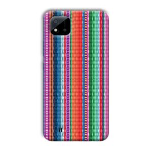 Fabric Pattern Phone Customized Printed Back Cover for Realme C11 2021