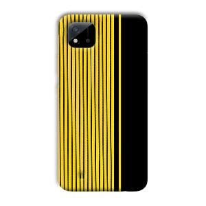 Yellow Black Design Phone Customized Printed Back Cover for Realme C11 2021