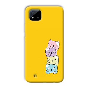 Colorful Kittens Phone Customized Printed Back Cover for Realme C11 2021