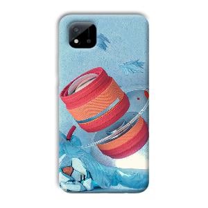Blue Design Phone Customized Printed Back Cover for Realme C11 2021