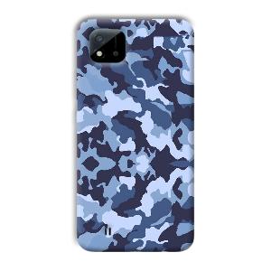 Blue Patterns Phone Customized Printed Back Cover for Realme C11 2021