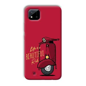 Life is Beautiful  Phone Customized Printed Back Cover for Realme C11 2021