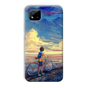 Boy & Sunset Phone Customized Printed Back Cover for Realme C11 2021