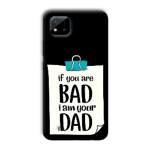 Dad Quote Phone Customized Printed Back Cover for Realme C11 2021