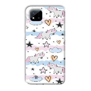Unicorn Pattern Phone Customized Printed Back Cover for Realme C11 2021