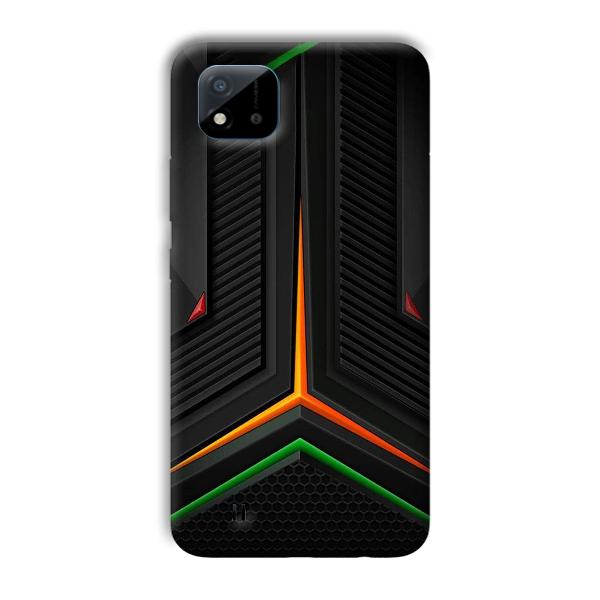 Black Design Phone Customized Printed Back Cover for Realme C11 2021