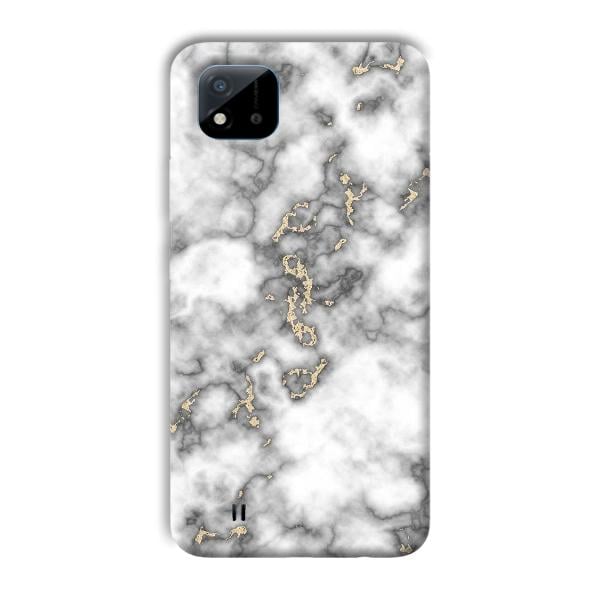 Grey White Design Phone Customized Printed Back Cover for Realme C11 2021