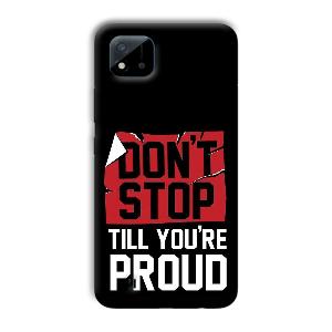 Don't Stop Phone Customized Printed Back Cover for Realme C11 2021