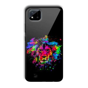 Colorful Lion Customized Printed Glass Back Cover for Realme C11 2021