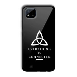 Everything is Connected Customized Printed Glass Back Cover for Realme C11 2021