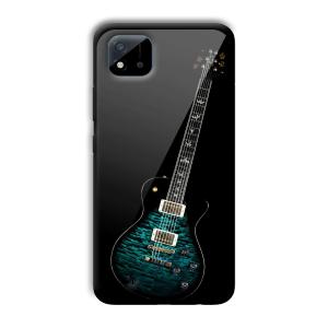 Neon Guitar Customized Printed Glass Back Cover for Realme C11 2021