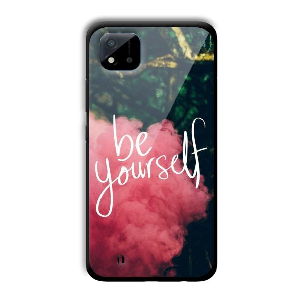 Be Yourself Customized Printed Glass Back Cover for Realme C11 2021