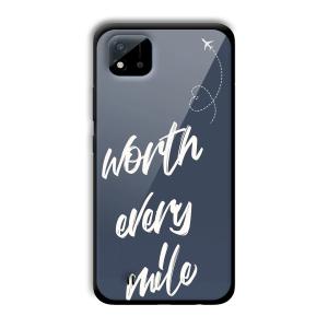 Worth Every Mile Customized Printed Glass Back Cover for Realme C11 2021