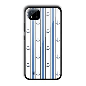 Sailor Anchors Customized Printed Glass Back Cover for Realme C11 2021