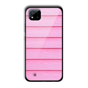 Pink Waves Customized Printed Glass Back Cover for Realme C11 2021