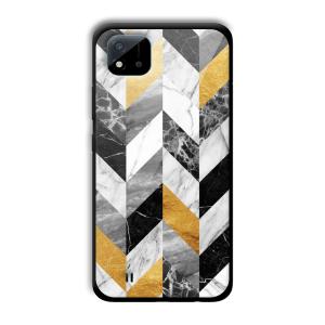 Marble Tiles Customized Printed Glass Back Cover for Realme C11 2021