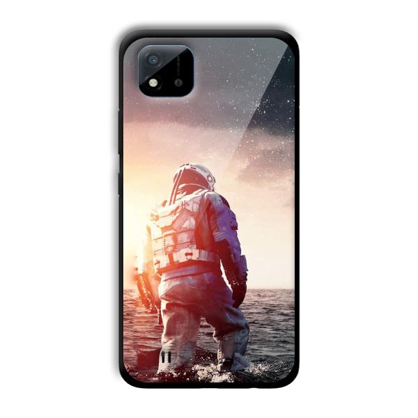 Interstellar Traveller Customized Printed Glass Back Cover for Realme C11 2021