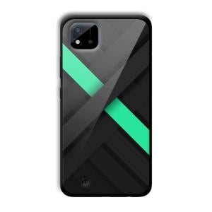 Green Cross Customized Printed Glass Back Cover for Realme C11 2021