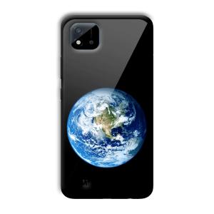 Floating Earth Customized Printed Glass Back Cover for Realme C11 2021