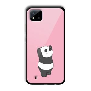 Pink Panda Customized Printed Glass Back Cover for Realme C11 2021