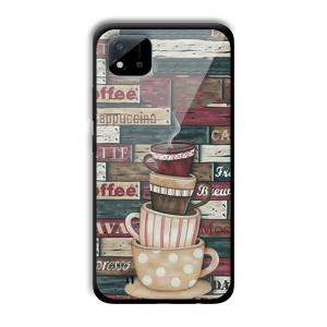 Coffee Design Customized Printed Glass Back Cover for Realme C11 2021