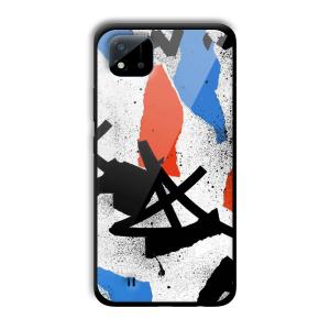 Abstract Graffiti Customized Printed Glass Back Cover for Realme C11 2021