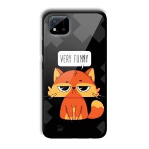 Very Funny Sarcastic Customized Printed Glass Back Cover for Realme C11 2021