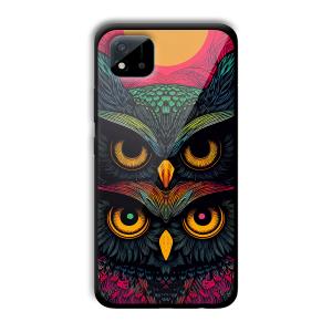 2 Owls Customized Printed Glass Back Cover for Realme C11 2021