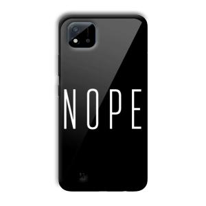 Nope Customized Printed Glass Back Cover for Realme C11 2021