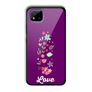 Purple Love Customized Printed Glass Back Cover for Realme C11 2021