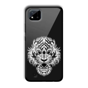 Angry Lion Customized Printed Glass Back Cover for Realme C11 2021