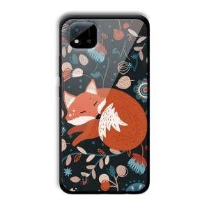 Sleepy Fox Customized Printed Glass Back Cover for Realme C11 2021