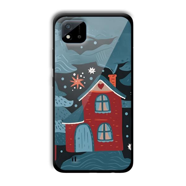 Red House Customized Printed Glass Back Cover for Realme C11 2021