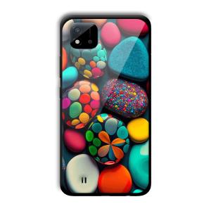 Colored Pebbles Customized Printed Glass Back Cover for Realme C11 2021