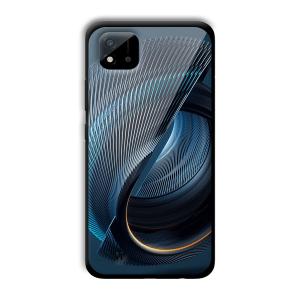 Tecno Blue Customized Printed Glass Back Cover for Realme C11 2021