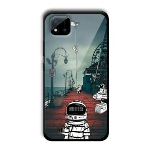 Little Astronaut Customized Printed Glass Back Cover for Realme C11 2021