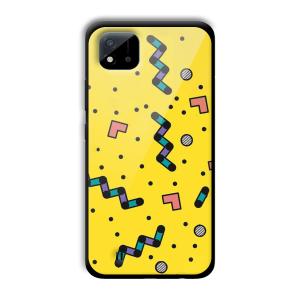 Yellow Game Customized Printed Glass Back Cover for Realme C11 2021