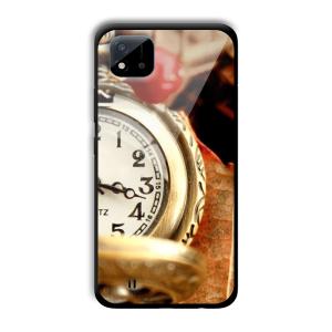 Golden Watch Customized Printed Glass Back Cover for Realme C11 2021