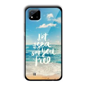 Let the Sea Set you Free Customized Printed Glass Back Cover for Realme C11 2021