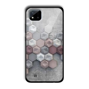 Blocks of Grey Customized Printed Glass Back Cover for Realme C11 2021