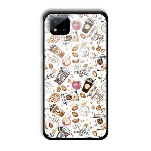 But Coffee First Customized Printed Glass Back Cover for Realme C11 2021