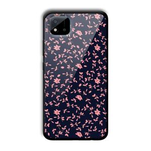 Little Pink Petals Customized Printed Glass Back Cover for Realme C11 2021
