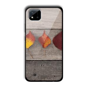 Rusty Leaves Customized Printed Glass Back Cover for Realme C11 2021