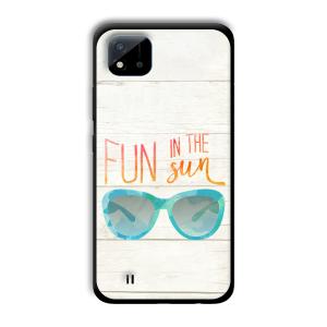 Fun in the Sun Customized Printed Glass Back Cover for Realme C11 2021
