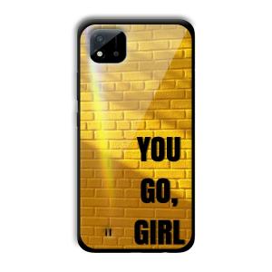 You Go Girl Customized Printed Glass Back Cover for Realme C11 2021