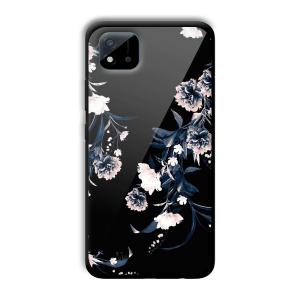 Dark Flowers Customized Printed Glass Back Cover for Realme C11 2021