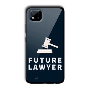 Future Lawyer Customized Printed Glass Back Cover for Realme C11 2021