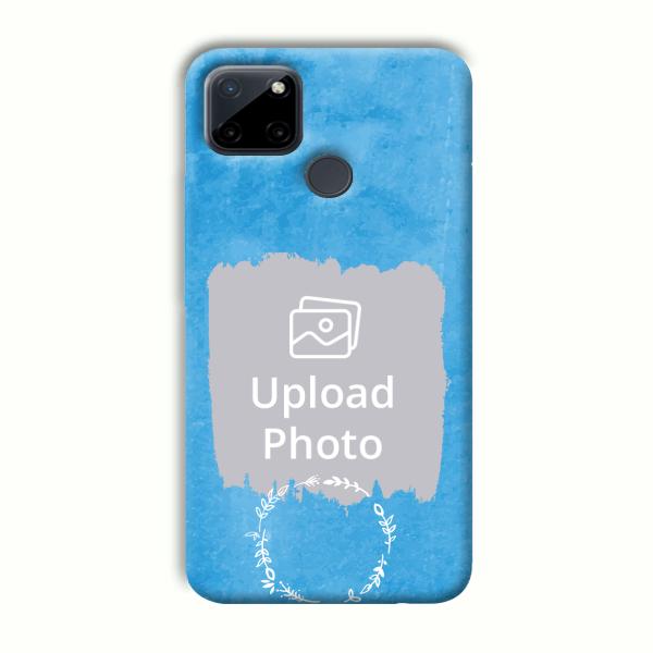 Blue Design Customized Printed Back Cover for Realme C21Y