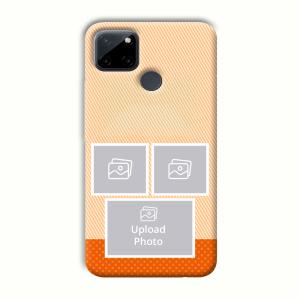 Orange Background Customized Printed Back Cover for Realme C21Y