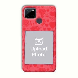 Red Hearts Customized Printed Back Cover for Realme C21Y
